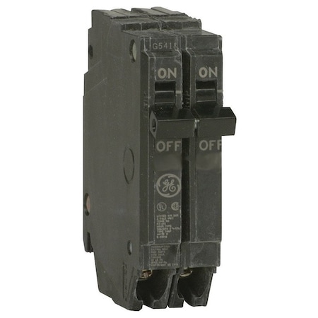 Current Circuit Breaker, THQP Series, 20A, 2 Pole, 120/240V AC, 10kA at 120/240V AC THQP220
